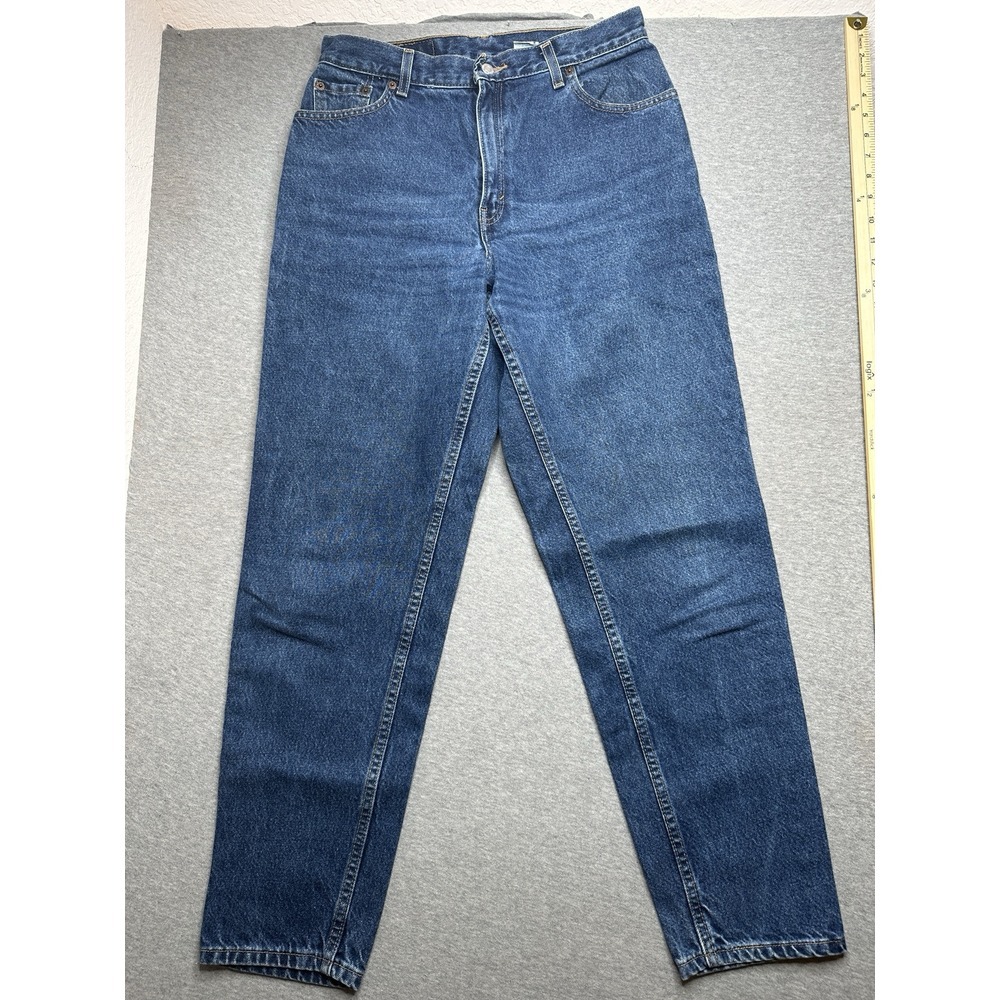 VTG Levis 550 Jeans Womens sz 12 Mis M Blue Relaxed Fit Tapered Leg Denim Y2k